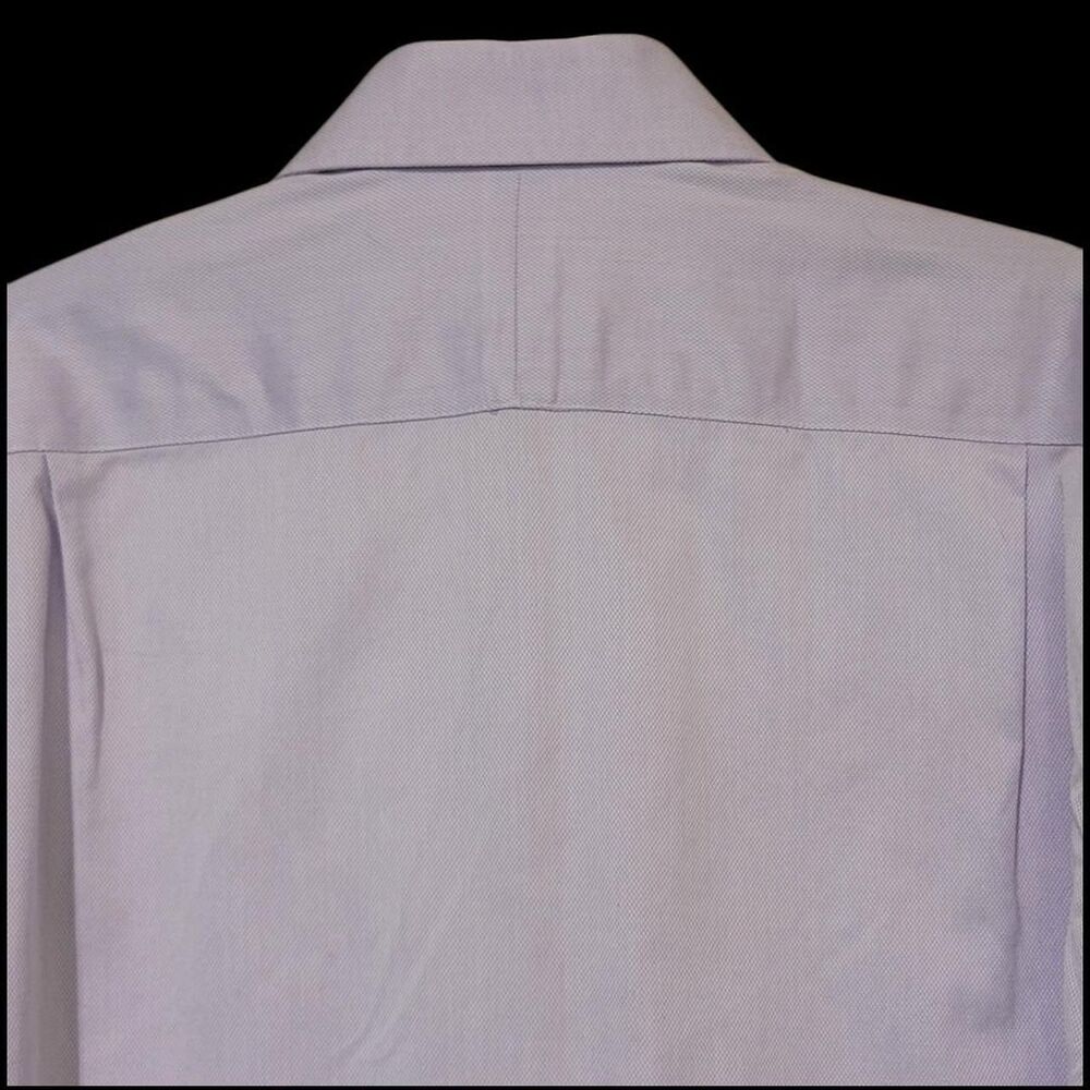 Forsyth of Canada Lavender Long Slv Button Dress Shirt Size 16 32/33 - Picture 5 of 6